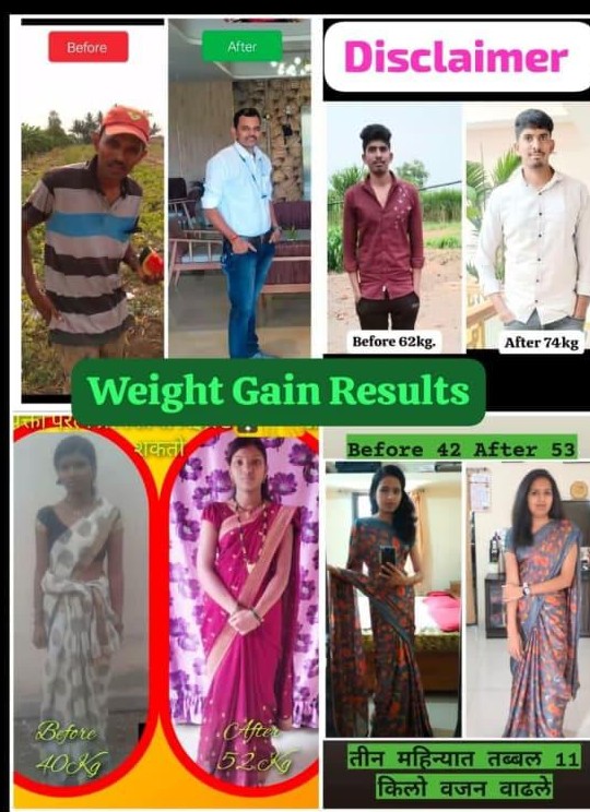 Weight Gain Result